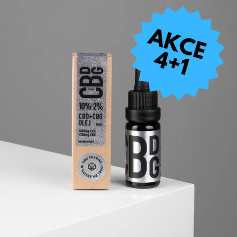 Akce 4+1 | CBD + CBG olej 10% + 2% – 10ml